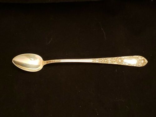Vintage S. Kirk & Sons Rose Sterling Silver Ice Tea Spoon